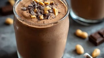 Creamy Chocolate Peanut Butter Protein Smoothie