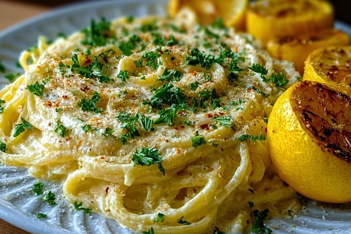 Creamy Roast Garlic & Lemon Pasta Sauce
