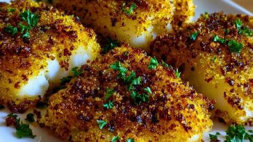 Crispy Air Fryer Parmesan Cod