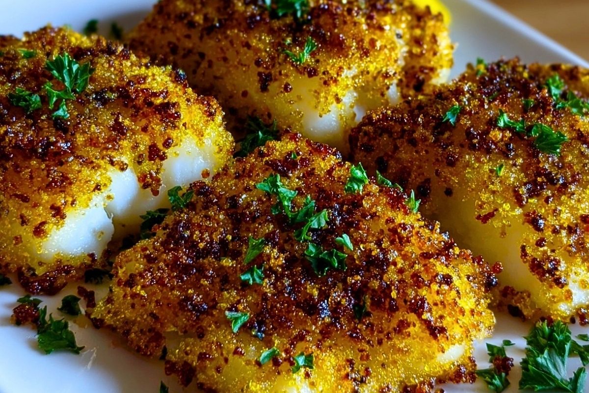 Crispy Air Fryer Parmesan Cod