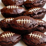 Fudgy Football Brownies