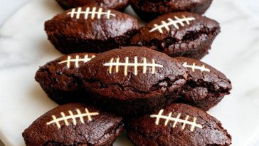 Fudgy Football Brownies