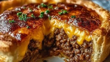 One Pan Cheeseburger Pie Dinner