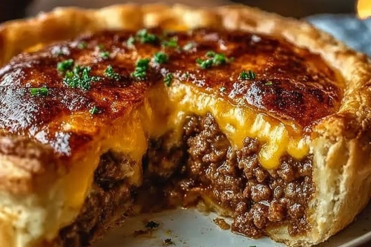 One Pan Cheeseburger Pie Dinner