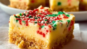 Santa's No-Bake Sugar Cookie Bars
